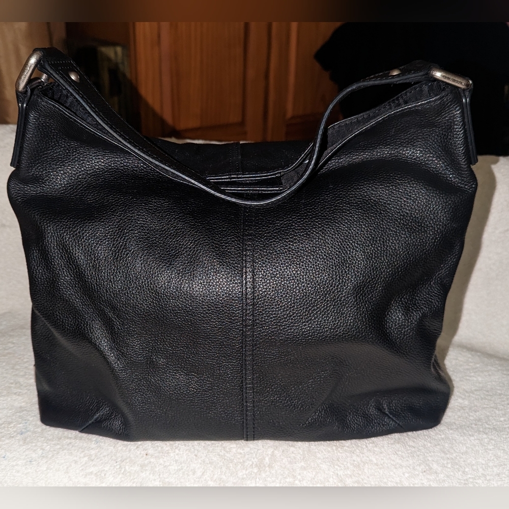 Kooba black leather hobo bag.